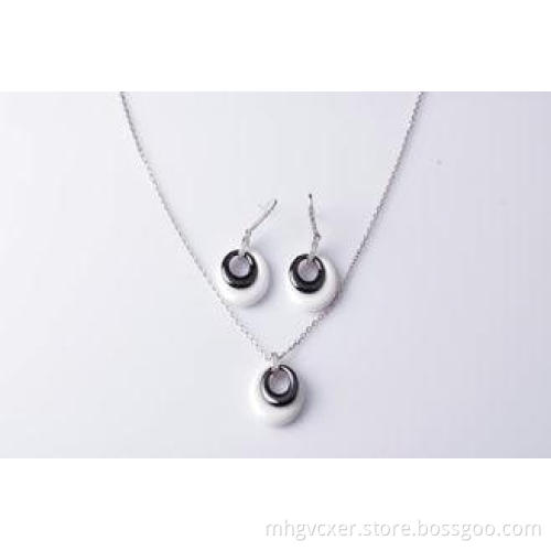 Girls Rhodium Plated Sterling Silver Jewelry Sets Nickel Fr